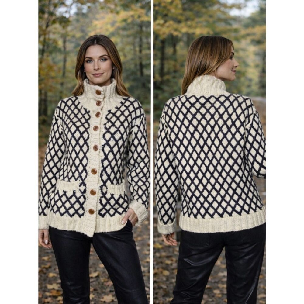 Tory Burch Kendra 100% Wool Cardigan